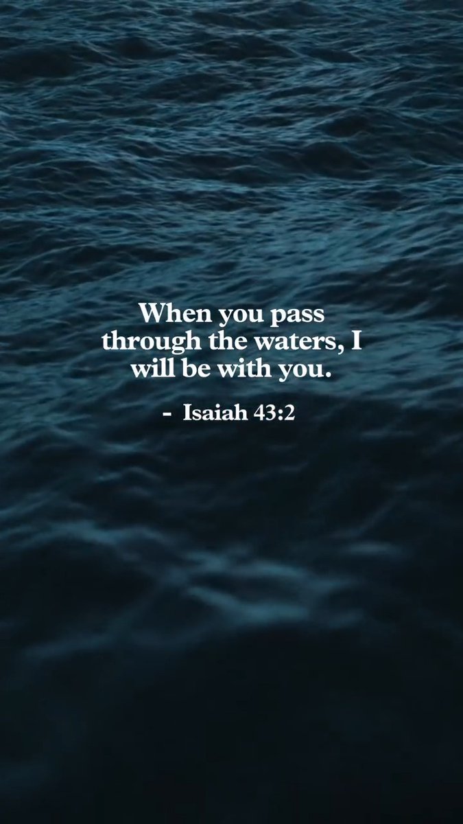 Whatever deep waters you’re facing today—you’re not facing them alone. God doesn’t promise a life without trials, but He does promise His presence in the middle of them.