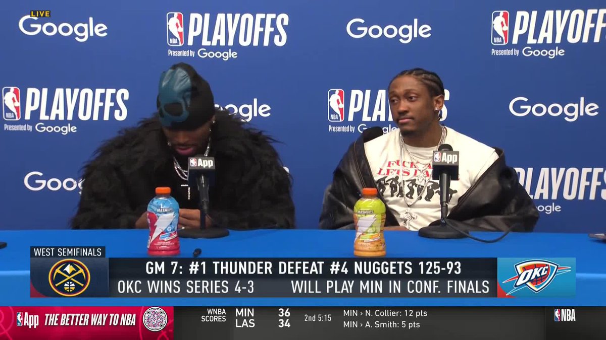 "I was nervous, to be honest." 🗣️ SGA with transparency on how big the Game 7 stage was, and how he stepped up to the plate.