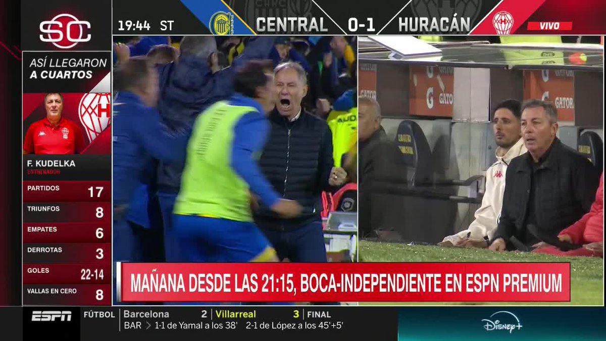 ¡¡EL GRITO DE GOL DEL PROFE HOLAN ERA UNA LOCURA!! Anulado el 1-1 de Rosario Central ante Huracán por OFFSIDE de Copetti. 📺 #DisneyPlus | #SportsCenter