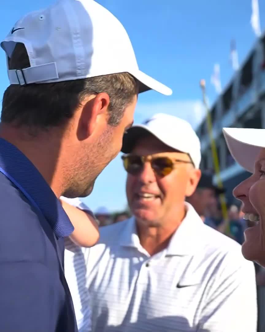 Major wins are special. But a “proud of you” from dad? That’s forever. #PGAChamp