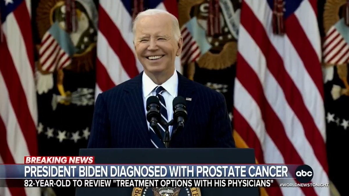 Former President Joe Biden has been diagnosed with prostate cancer. His office says he recently began experiencing symptoms and was diagnosed with cancer two days ago. Selina Wang has more.