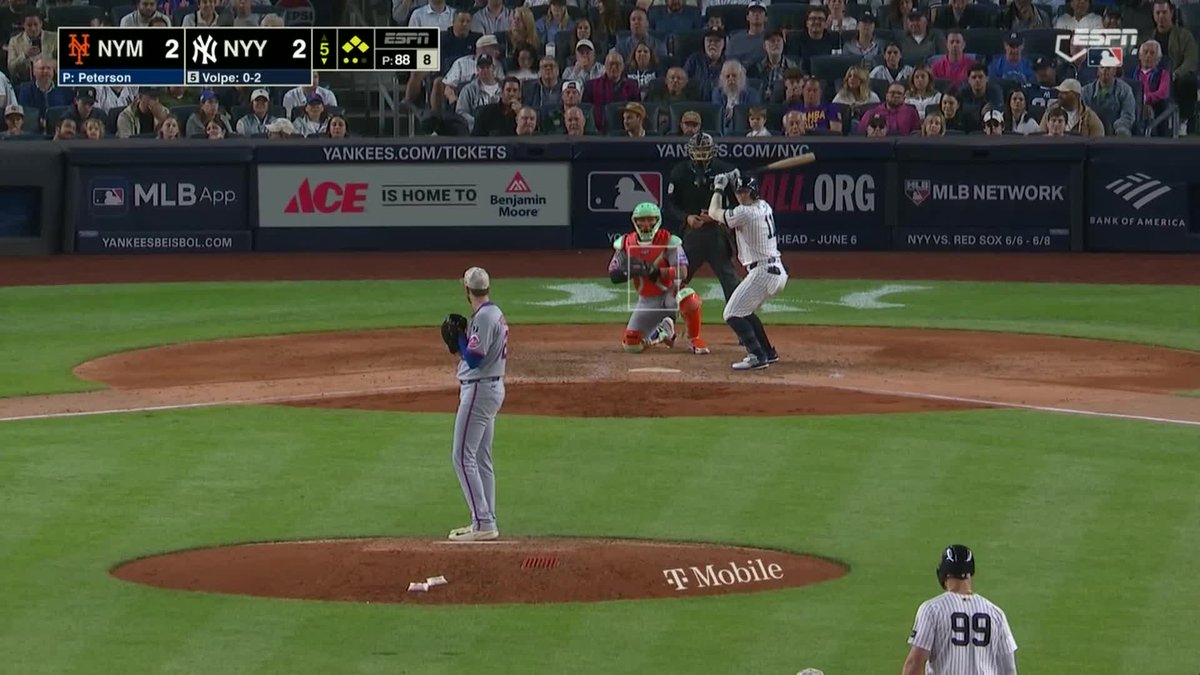 Eduardo Perez just said that Volpe should have gotten a hit because the ball hit Judge??!! This ESPN contract can’t end soon enough. #Mets #LGM