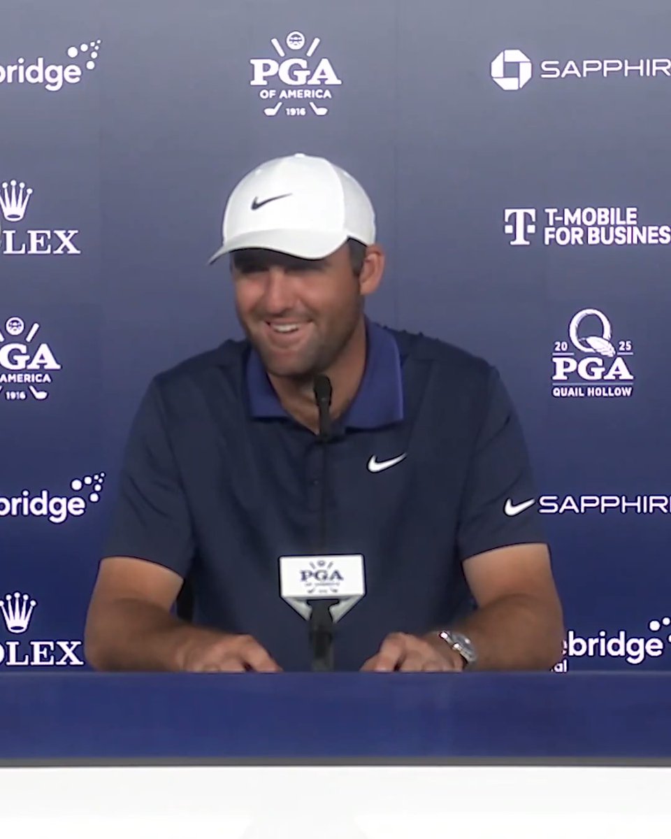 Where's Scottie putting the Wanamaker trophy? "The Golf Room... where all my crap goes." 😂