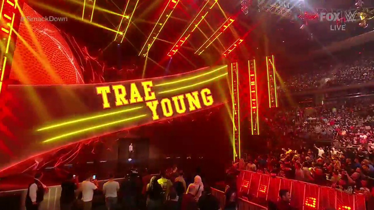 When Trae Young showed up on WWE SmackDown at MSG after the Atlanta Hawks eliminated the New York Knicks from the NBA playoffs that year. 😂😂😂
