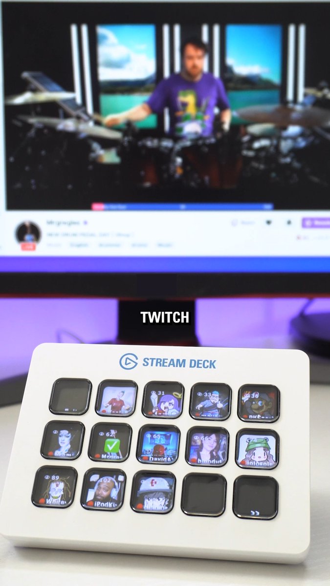 Have all of your favorite streamers in one place, and enter chat with one key press. 😎 This plugin by BarRaider gives you a live updating icon directly on Stream Deck. Here's how it works: