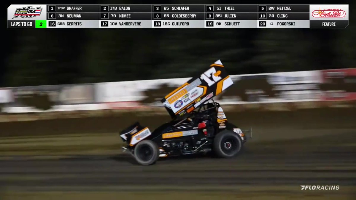 🏁 How about Tim Shaffer! He finds the top side at Angell Park Speedway late in the race and wins with the IRA Sprints! #IRASprints