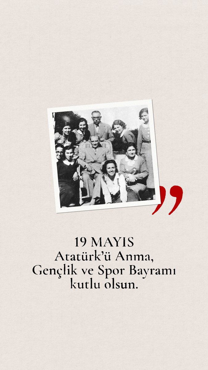 19 Mayıs Atatürk’ü Anma, Gençlik ve Spor Bayramımız kutlu olsun. 🇹🇷 #DoğuşGrubu #19Mayıs