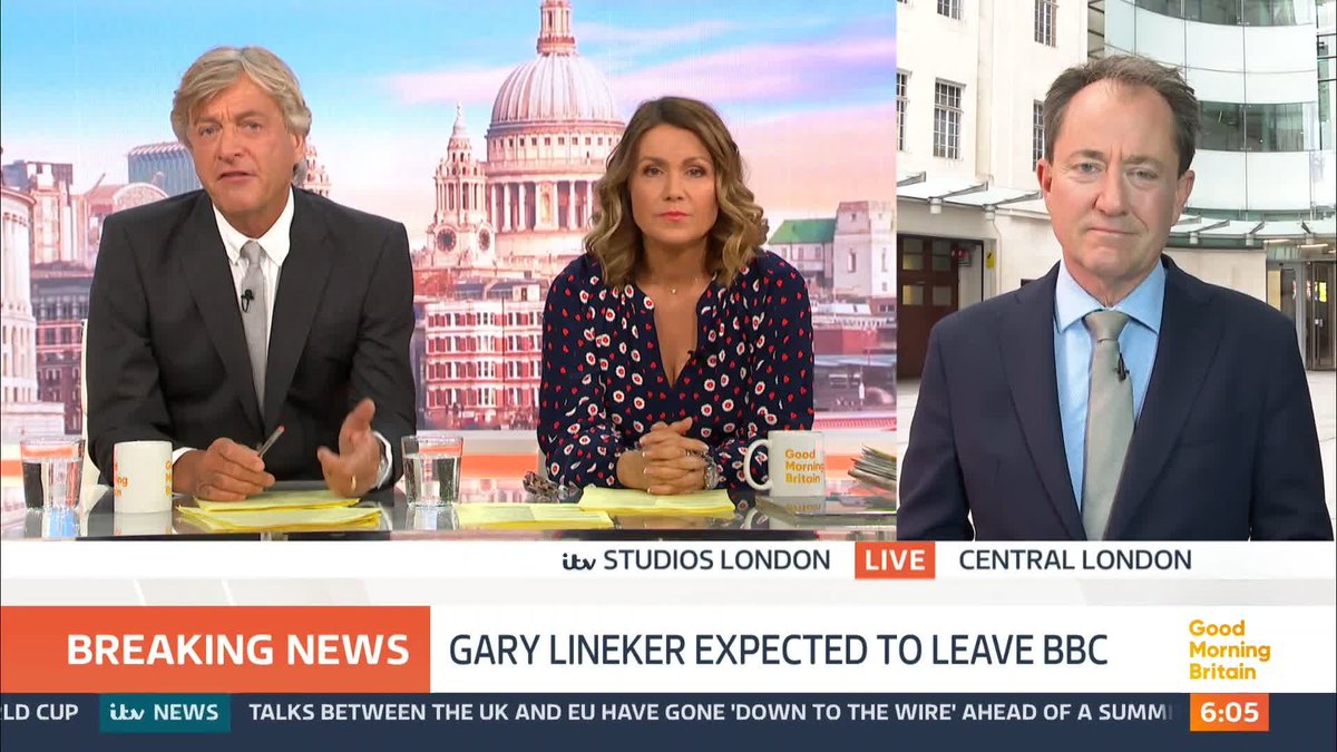 Gary Lineker is expected to announce he is imminently leaving the BBC and pulling out of presenting its World Cup coverage in 2026. According to reports, the long-standing Match of the Day presenter will front one final episode on Sunday. Richard Gaisford reports.