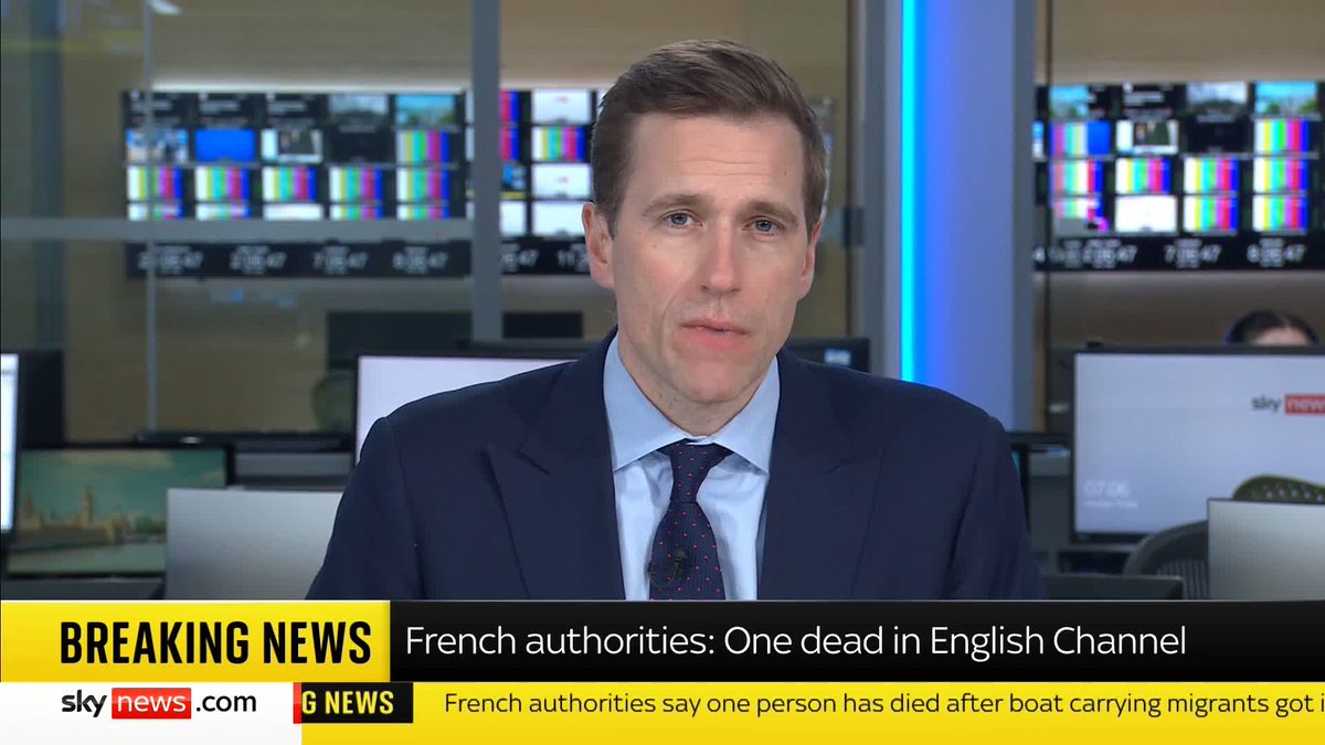 BREAKING: One person has died after a boat carrying migrants experienced difficulties while crossing the Channel, according to French authorities 📺 Sky 501, Virgin 602, Freeview 233 and YouTube