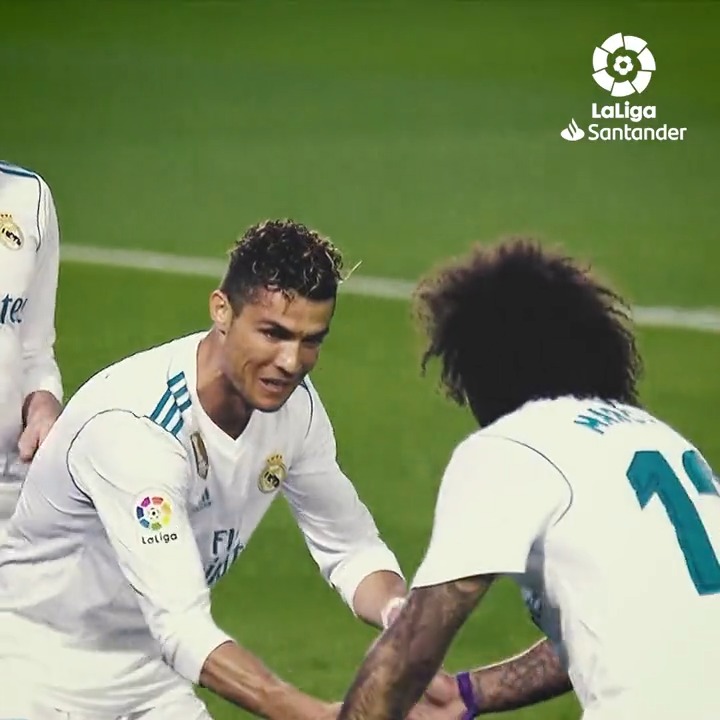 🇵🇹✨ 7 years ago today: Cristiano Ronaldo scored his last ever La Liga goal for Real Madrid... Marcelo with the assist, what a duo. 🥲🤝