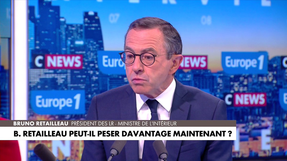 Bruno Retailleau, ministre de l'Intérieur et nouveau président des Républicains : «Rentrer dans ce gouvernement, c'était pour éviter à la France le pire et le chaos», dans #LaGrandeInterview