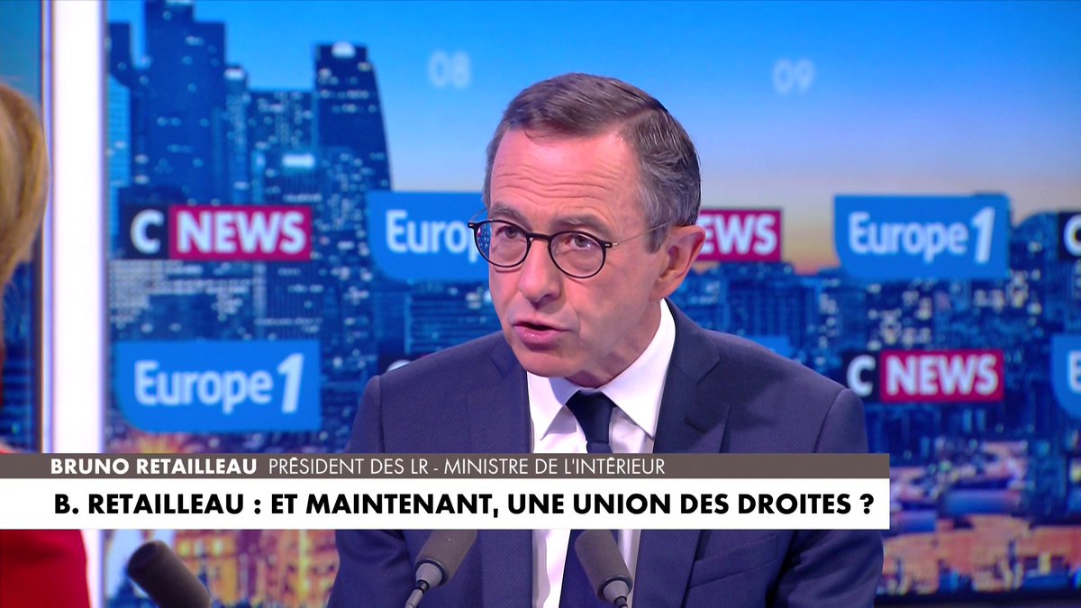 Bruno Retailleau, ministre de l'Intérieur et président des Républicains : «Nous allons bâtir un projet de rupture», dans #LaGrandeInterview