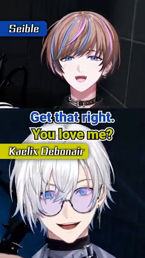 ／ 🎥 Kaelix Distracted by Seible's Sweet Words ⏯️ ＼ Post 💗s in the replies to share the love! ft. Seible 💎👔 NIJISANJI EN Kaelix Debonair 🎫🕶️ NIJISANJI EN #NIJISANJI #NIJISANJI_EN