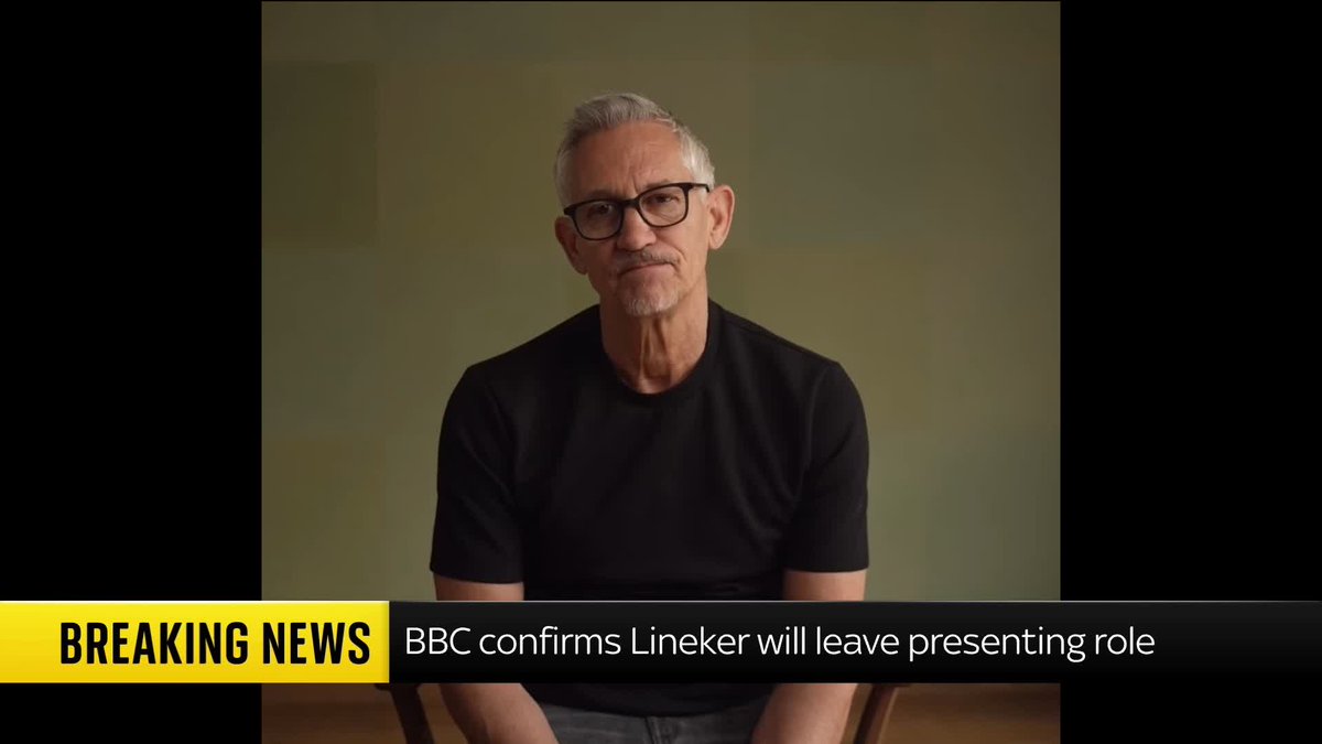 Gary Lineker has released a statement on his departure from the BBC, saying he 'recognises the error and upset that I caused' Sky's Rob Harris has more on the story Read more: 📺 Sky 501, Virgin 602, Freeview 233 and YouTube