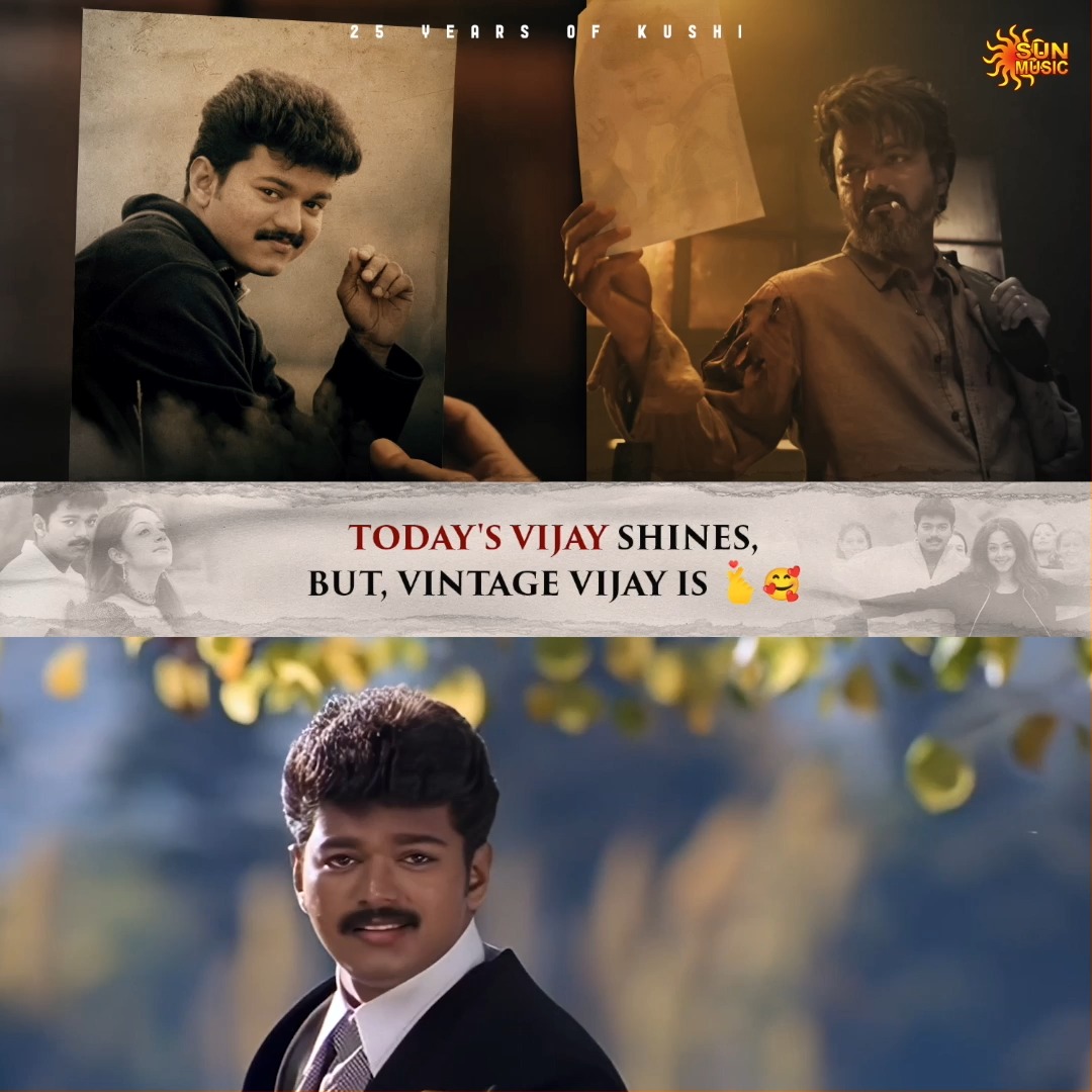 Deva's love vibes❤️ #25YearsOfKushi #SunMusic #HitSongs #Kollywood #Tamil #Songs #Music #NonStopHits #Vijay #ThalapathyVijay #25YearsOfKushi #Kushi #Jyothika #Deva #SJSuryah #Thalapathy