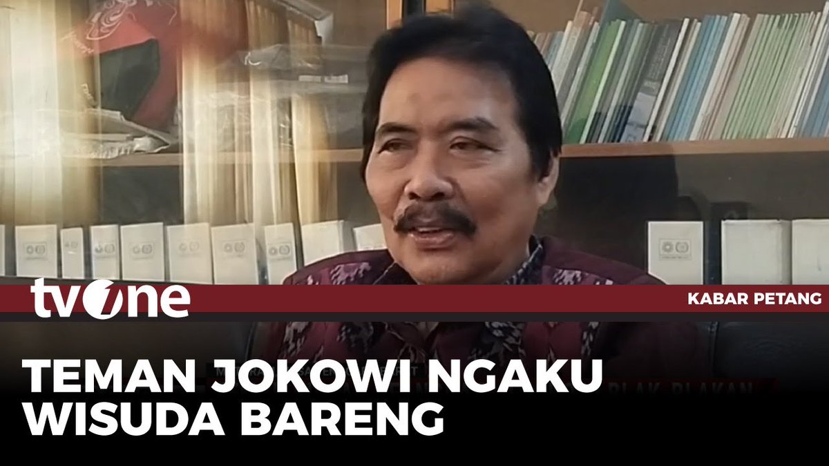 Satu persatu teman kuliah Joko Widodo di Universitas Gadjah Mada bersuara ditengah polemik ijazah Jokowi. Andi Pramaria, menceritakan dirinya satu angkatan dengan Jokowi dan diwisuda bersama dengan Jokowi. #HardNews_Viral #FlashOne #CariBeritaditvOne #PolemikIjazahJokowi