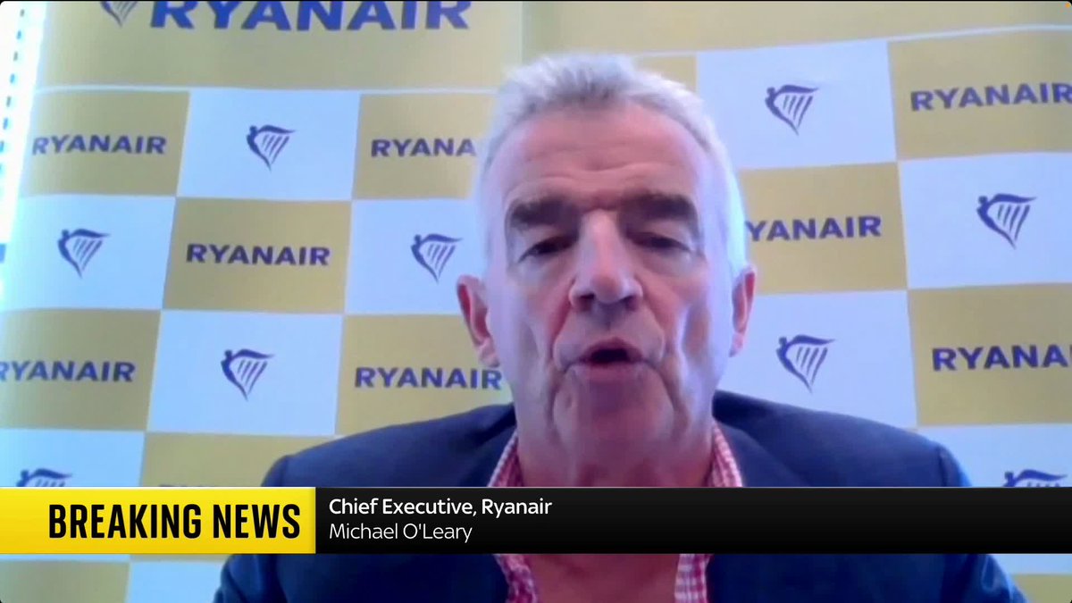 'Anything that encourages closer trading ties between the UK and Europe is to be welcomed' Chief executive at Ryanair, Michael O'Leary, says the UK's post-Brexit deal with the EU is 'great news' 📺 Sky 501, Virgin 602, Freeview 233 and YouTube