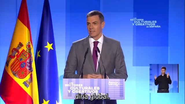 La cultura no es un gasto, es una inversión. No es un lujo, es una necesidad, un bien público, un derecho humano. El derecho a crear, a imaginar, a emocionarnos juntos. Gracias a toda la industria. Estamos con vosotros y con vosotras no solo con palabras, sino con hechos.