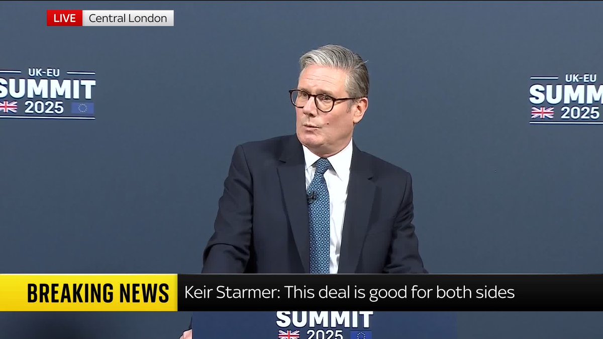 NOW - Starmer claims "Britain is back on the world stage."