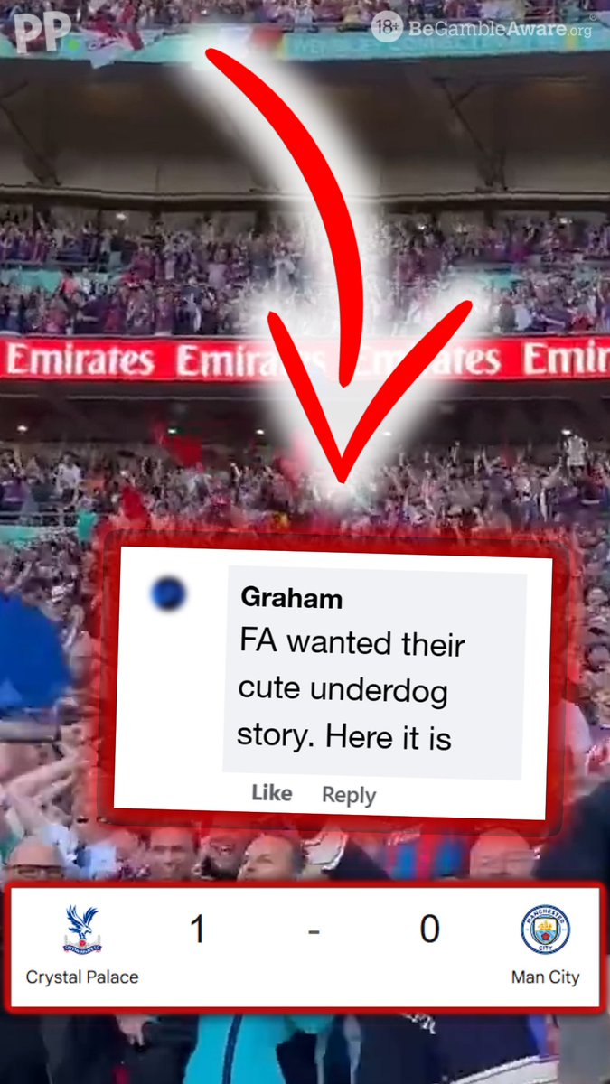 A trophyless season in the bag for billion quid Man City, but their fans are taking it really, really well... Not. 18+ GambleAware | #CPFC #MCFC