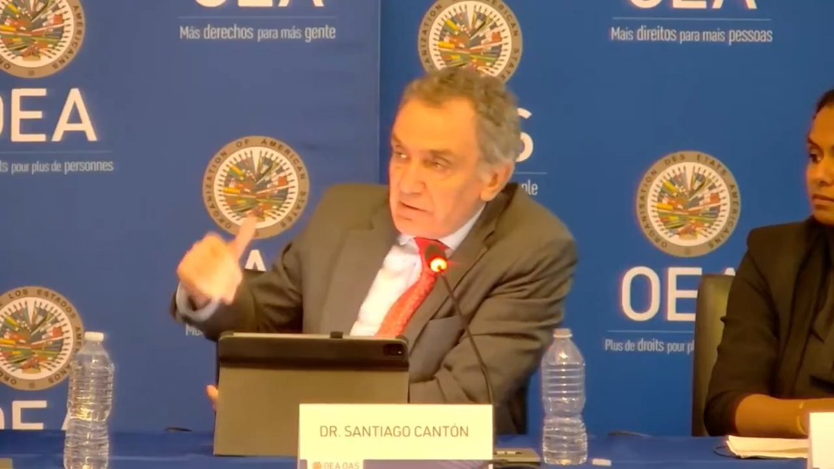 Presentación de Santiago A. Canton, miembro del Panel de Expertos Internacionales Independientes sobre la posible comisión de crímenes de lesa humanidad en Venezuela de la OEA, en la presentación del 4to informe del panel