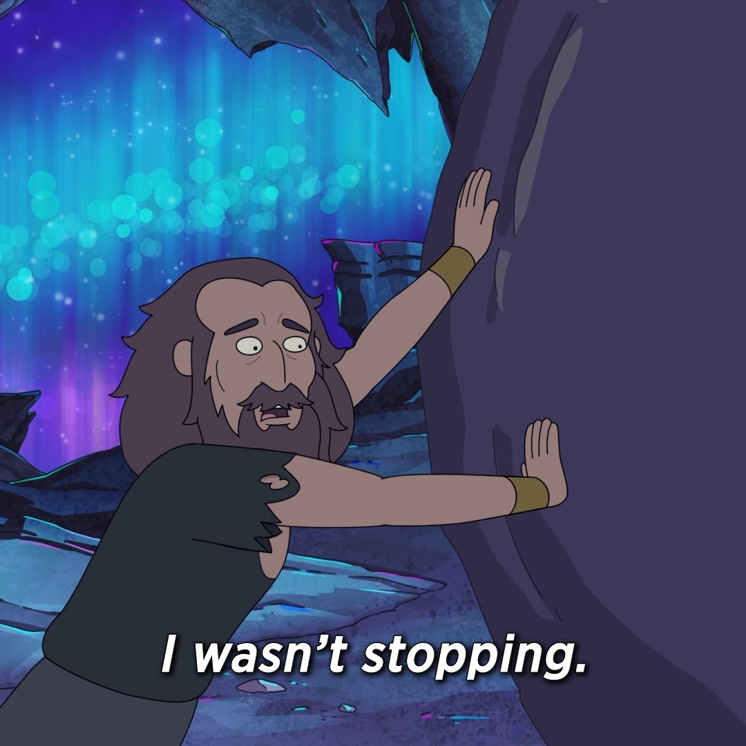 poor sisyphus 😂🪨 stream the season finale of #krapopolis now on Hulu!