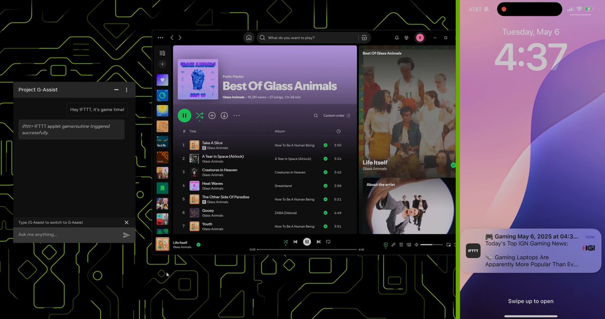 🧠 New Project G-Assist plug-ins just dropped 👇 Now your RTX AI PC assistant can do even more: 🎙️ Gemini → Real-time web search 🔁 IFTTT → Trigger smart home automations 💬 Discord → Share clips without leaving game Try them out or build yours 👉