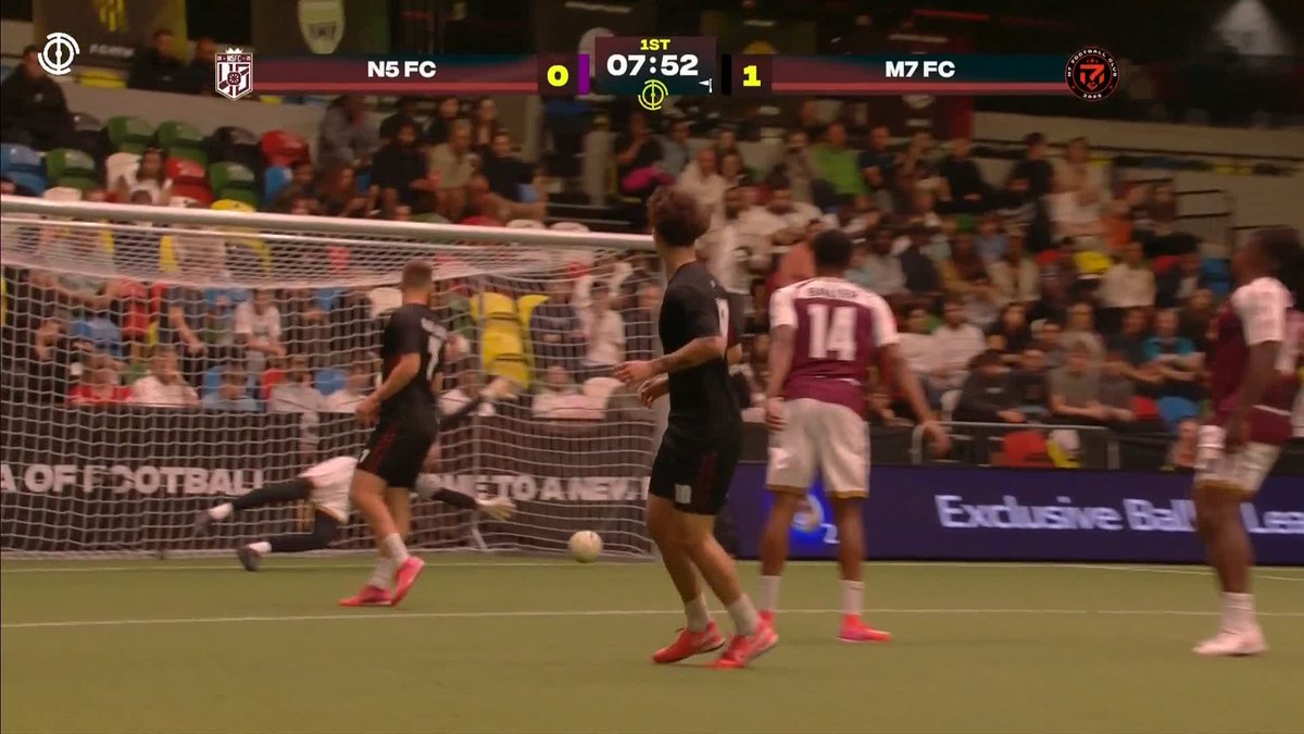 Stefan Ilic with a brilliant finish to break the deadlock for Miniminter's M7 FC 💪