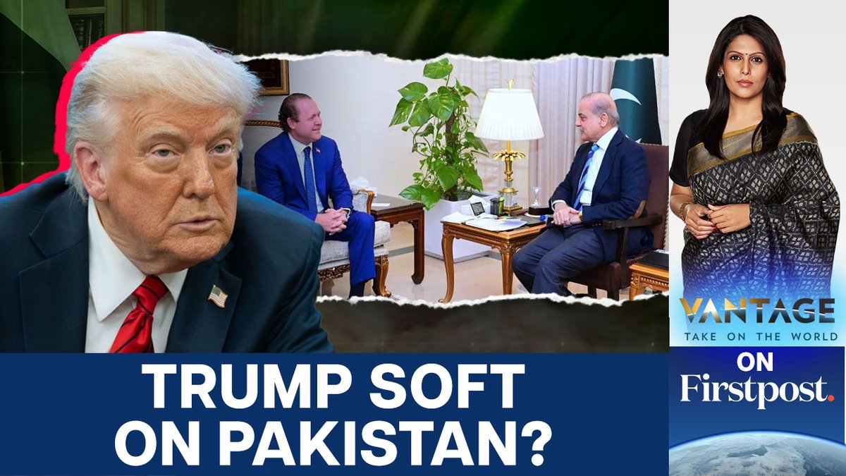#VantageOnFirstpost: A close friend of Donald Trump's son has reportedly had two meetings with Pakistan's prime minister Shehbaz Sharif in 2025. Have these business ties forced Trump to go soft on Pakistan? Palki Sharma tells you more.