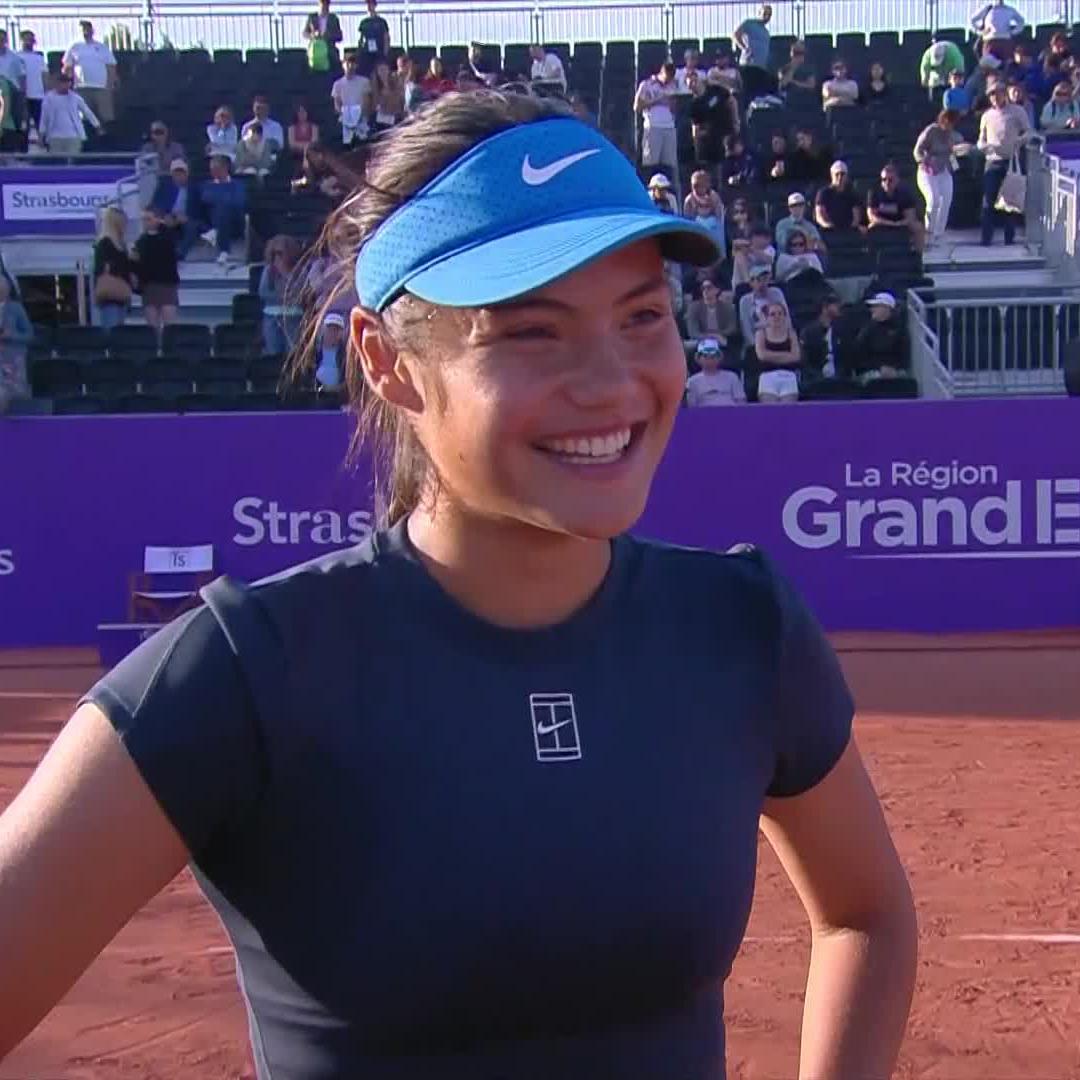 relationship status w/ the clay: tbd 😅 Emma Raducanu | #IS25