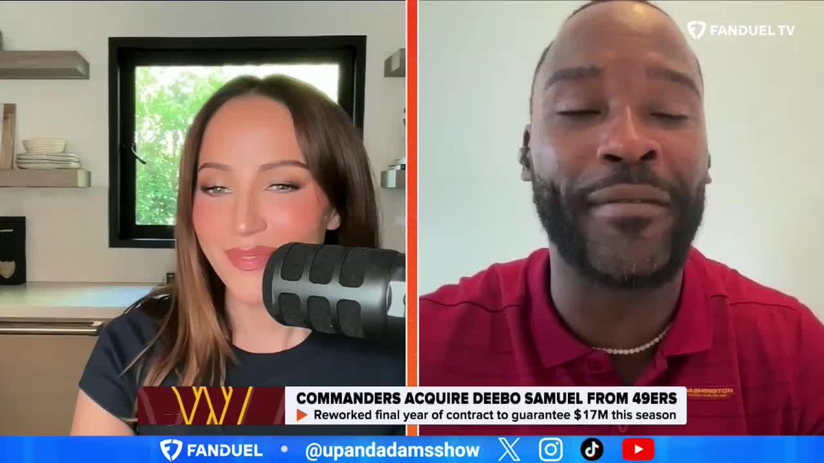 Does the acquisition of WR Deebo Samuel automatically put the Commanders into the Super Bowl conversation?? 👀 Kay Adams | Pierre Garçon | Washington Commanders
