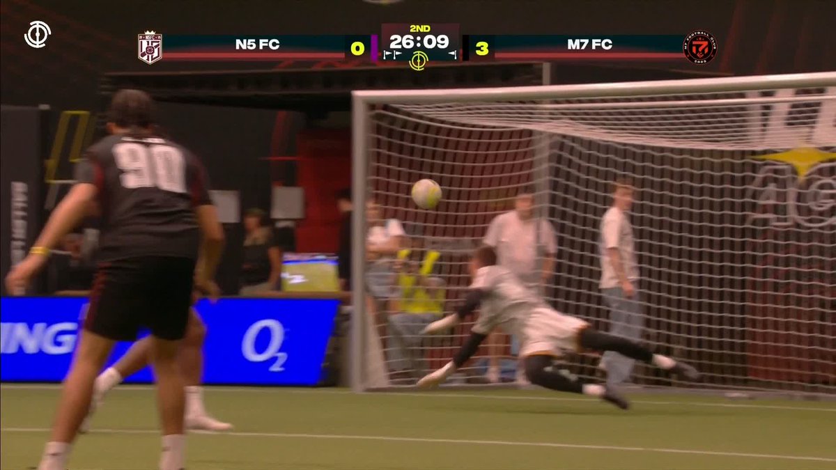 The Serbian sniper with a rocket into the top left corner surely seals all three points for M7 FC 🎯