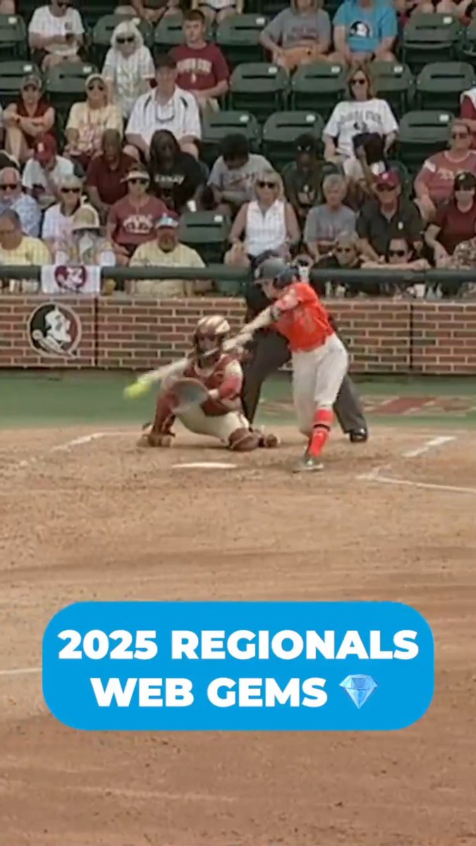 Web gems all weekend long 💎 Here were some of the top defensive plays from 2025 regionals. #RoadToWCWS