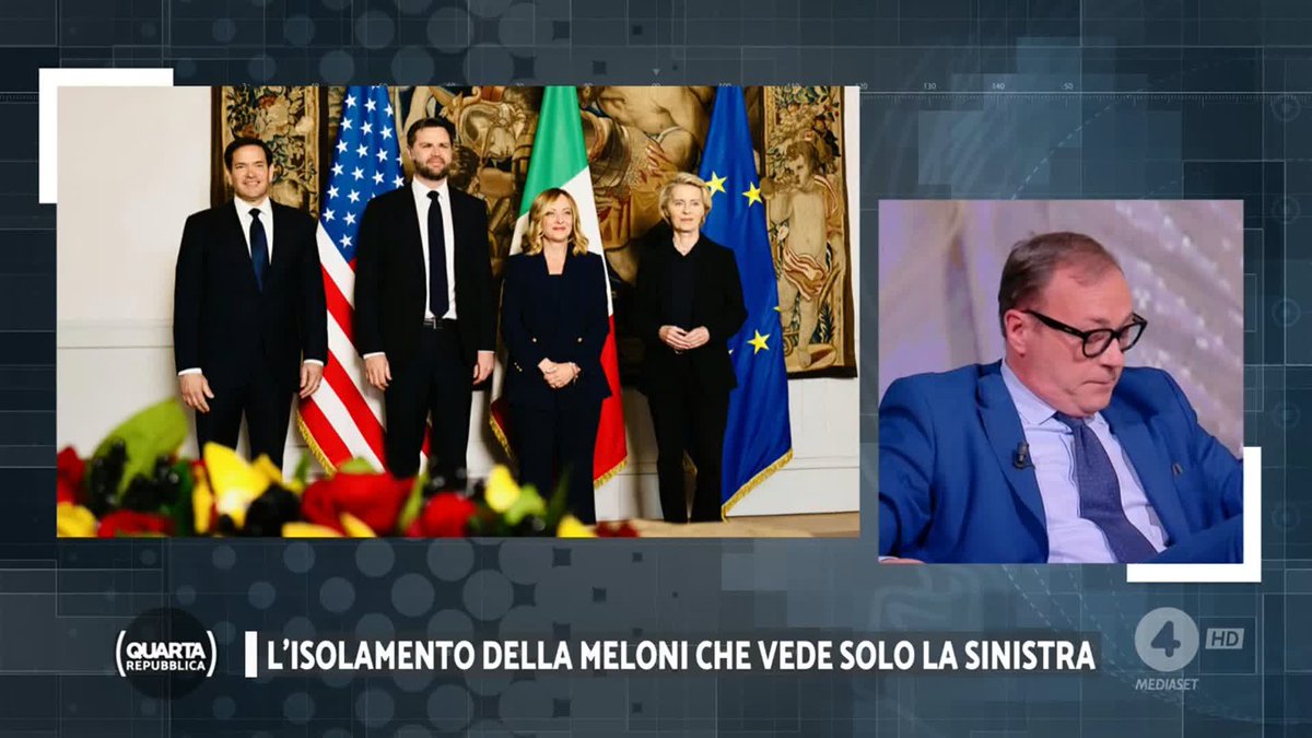 "La Meloni che è l'unica che ha capito Trump è l'unica che non parla con Trump." #Cappellini #quartarepubblica