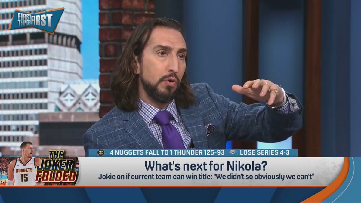 “For Joker, historically, he is now only chasing legends and the only way to catch legends is to do legendary things.” nick wright explains what’s next for Nikola Jokic: