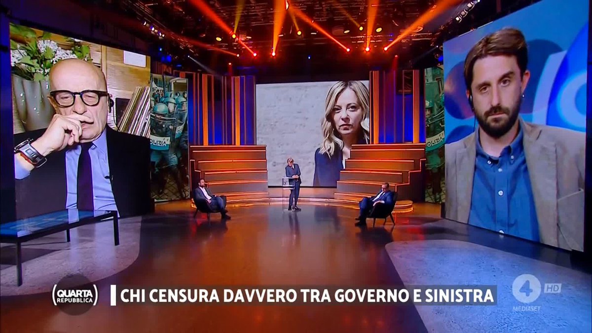 "Quindi la metà del paese che non la pensa come il governo è terrorista e criminale?" #Ciaccheri #quartarepubblica