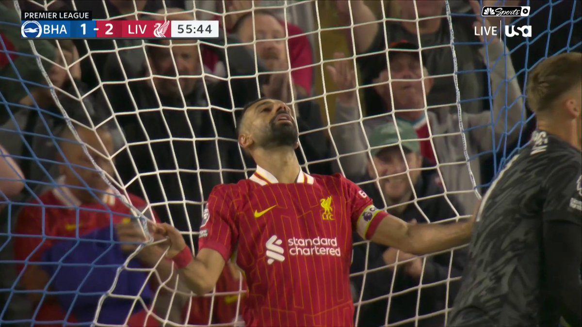 MO SALAH IS HUMAN AFTER ALL ๐ฑ He really missed this open goal. Though trust Salah to wait until the games don't matter to pull this out ๐