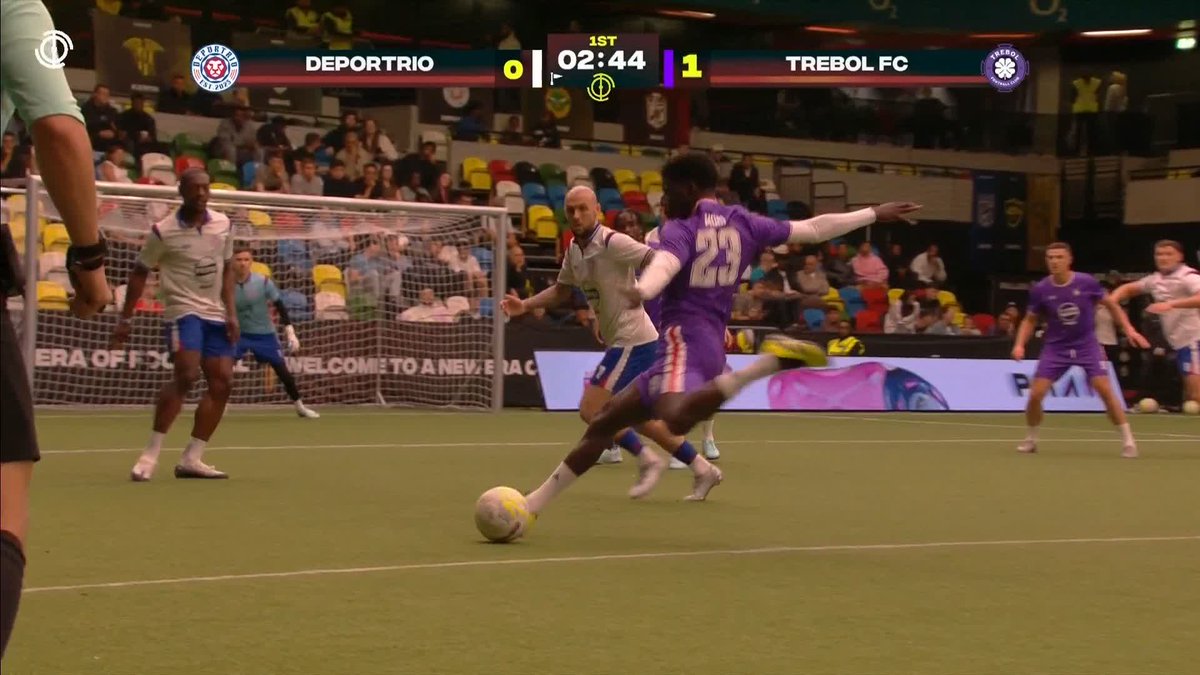 Isaac Modi with a great finish to put Trebol FC ahead against Deportrio 💪