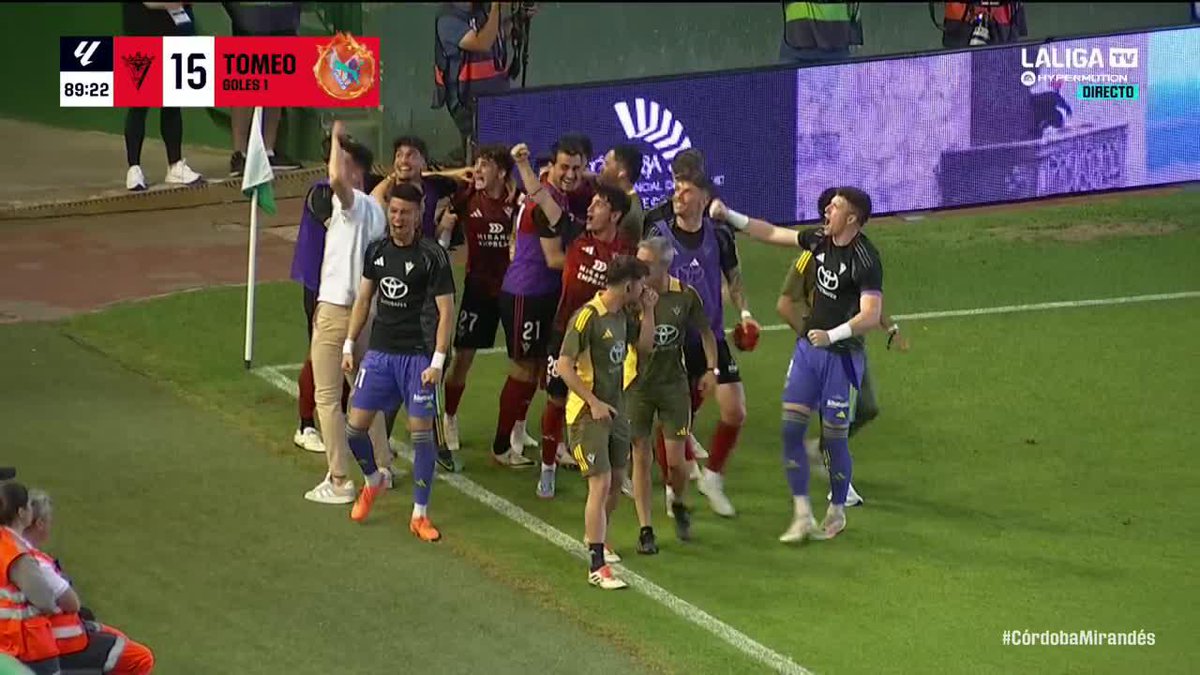 QUÉ COSA MÁS LOCA ESTÁ HACIENDO EL MIRANDÉS 😍🔥 Ganando en el 90' para asegurar el playoff de ascenso por PRIMERA VEZ en su historia 💥 Club Deportivo Mirandés #LALIGAHYPERMOTION