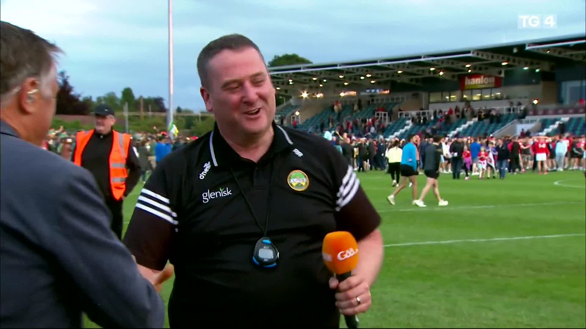 Fair play to Roger and the lads tonight, can see how much it means to him.