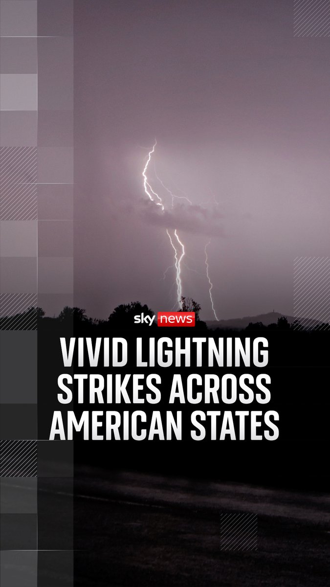 Footage shows lightning creating an almost extra-terrestrial effect above a house in Kentucky More ➡️