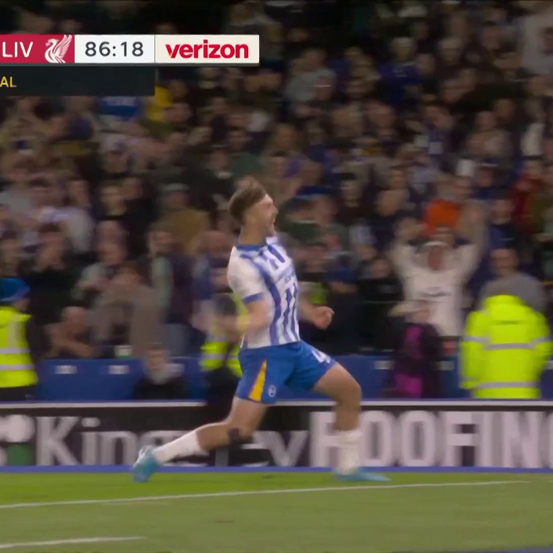 Jack Hinshelwood is Brighton’s hero after his goal was given to defeat the champions! 📺 USA Network