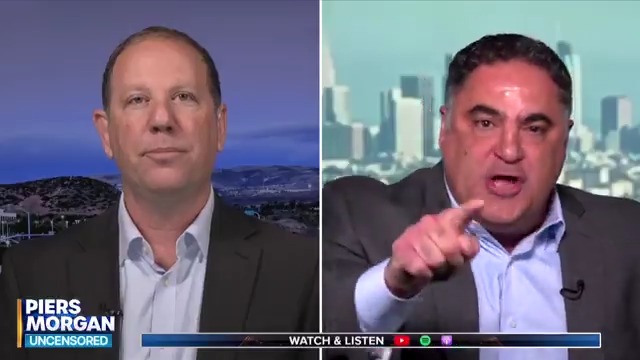 "You sick, evil person... YOU are the enemy of America! "You are the worst terrorist of my lifetime!" Cenk Uygur clashes with former IDF spokesman Doron Spielman - watch more 👇 📺 Piers Morgan | @CenkUygur | Doron Spielman