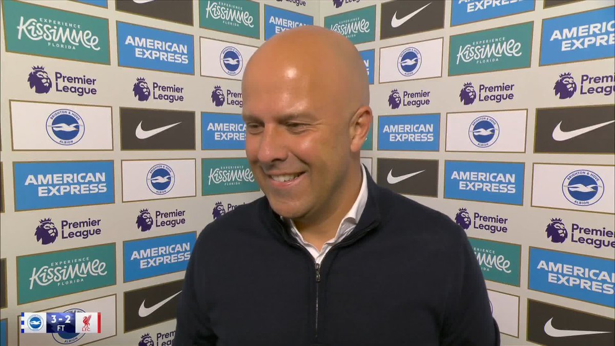 "Jeremie Frimpong, rumoured to have had a medical, true or not?" "What do you think!" Arne Slot remains coy about the prospective signing of the Bayer Leverkusen full-back 👀😅