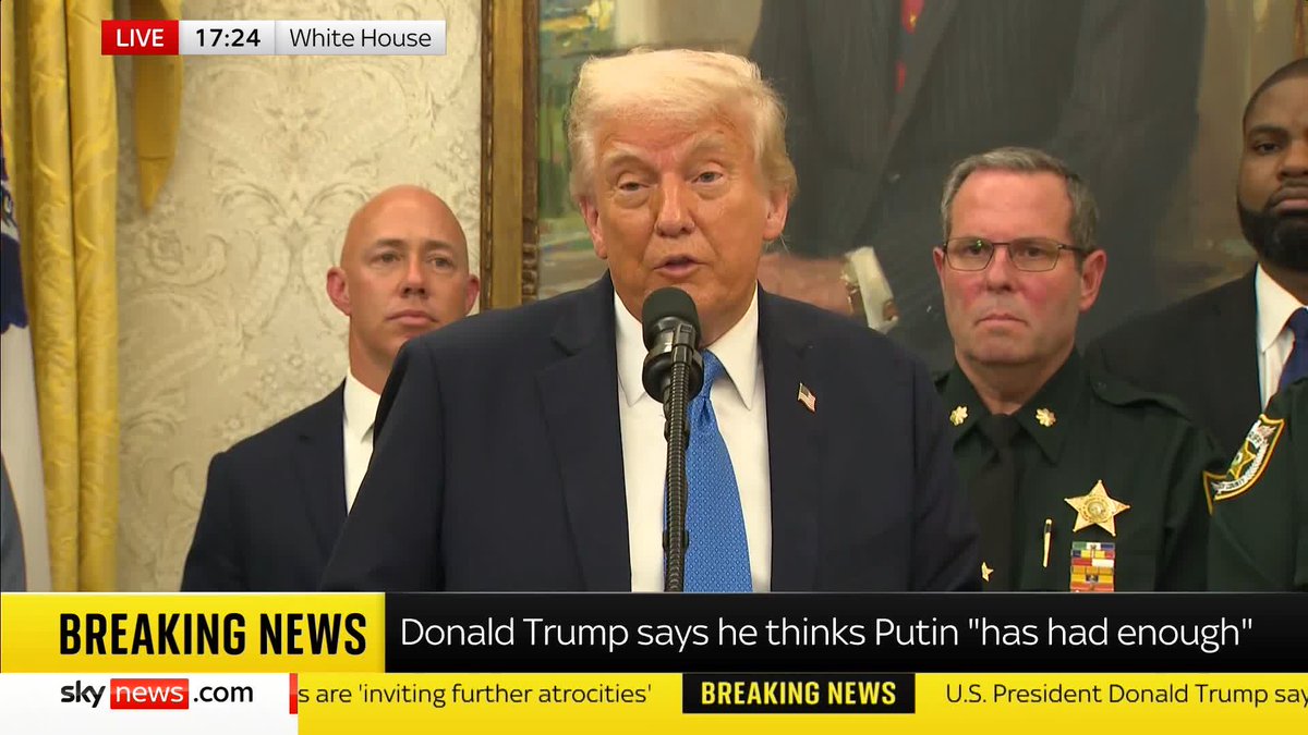 'Do you want to respond tp President Biden being diagnosed with cancer? Are you going to call your predecessor?' President Trump says Joe Biden being diagnosed with an 'aggressive' form of prostate cancer is "very sad" More ➡️ 📺 Sky 501 and YouTube