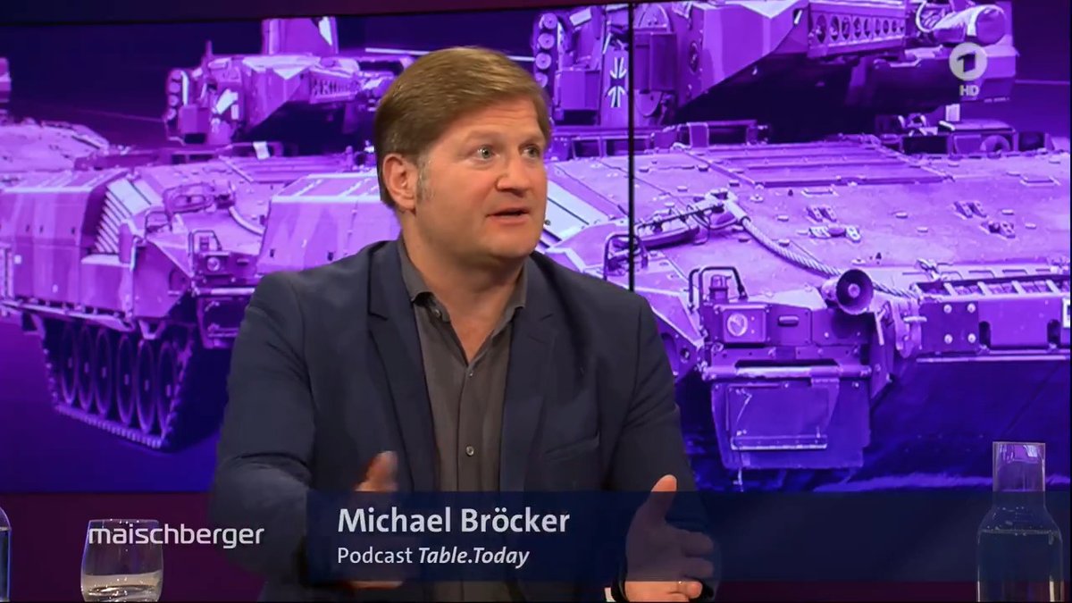 „Stabilität der Brücken, Breite der Straßen – das ist ein ernstes Thema“, so der Chefredakteur von Table.Briefings Michael Bröcker 💎 über Herausforderungen bei der militärischen Logistik. Diese sei ein wichtiger Punkt bei den #Verteidigungsausgaben in Deutschland. #maischberger