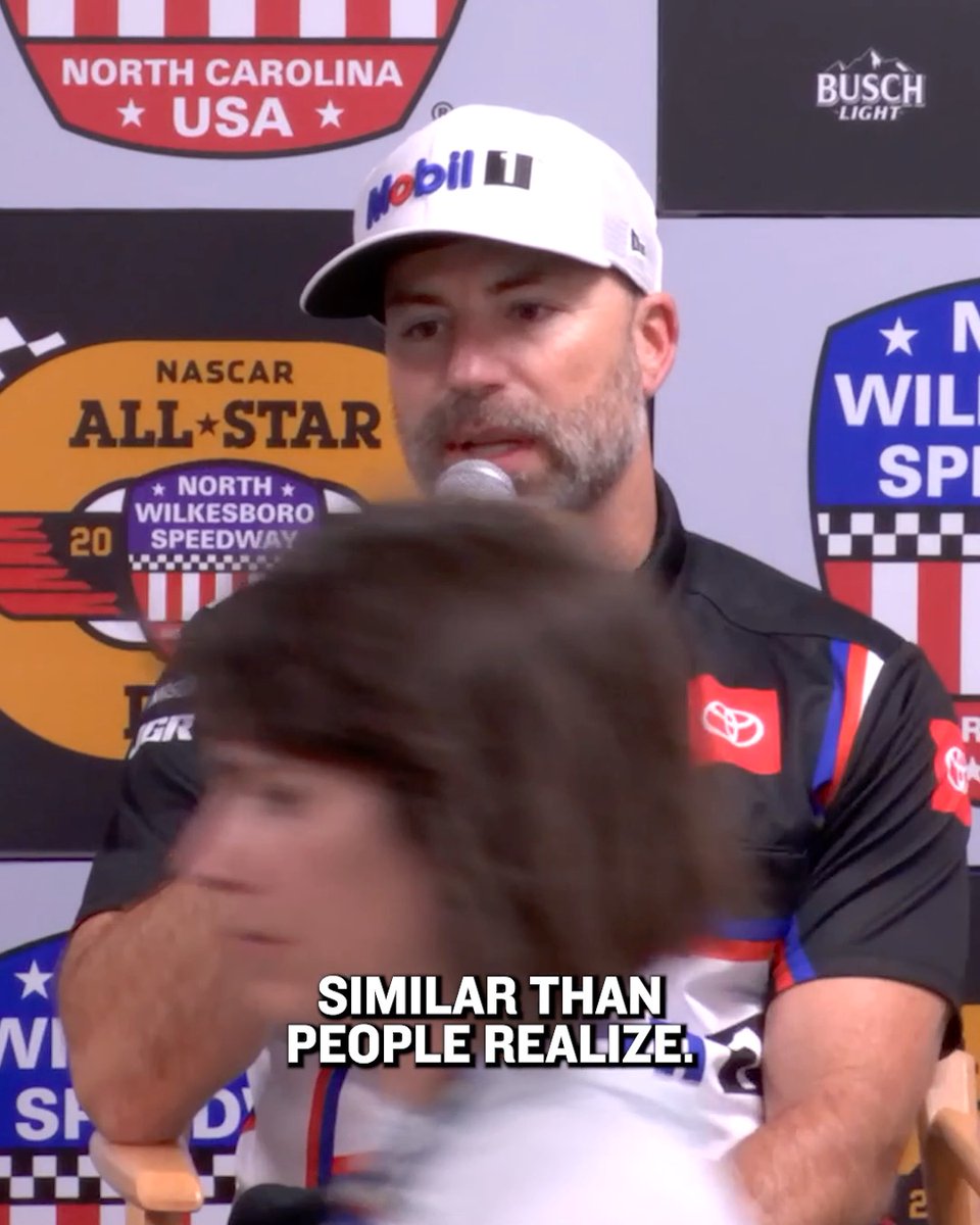 "They're probably more similar than people realize." Joe Gibbs Racing crew chief Adam Stevens compares two drivers he has worked with: Christopher Bell and Kyle Busch.