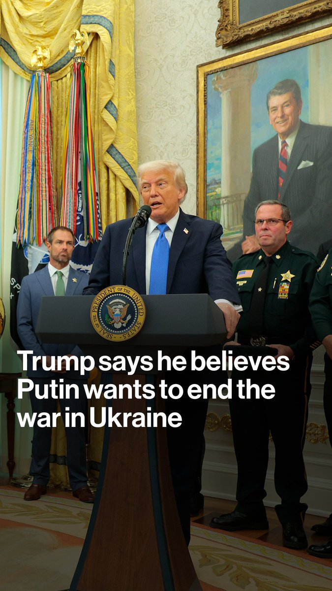 Trump said he believes Putin "wants to end" the war in Ukraine following a two hour phone conversation with the Russian leader. "I think something's going to happen, and if it doesn't I'll just back away"