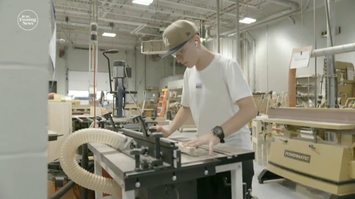 Shop class is booming at Middleton High School in Wisconsin, where more than 75% of students take tech-ed courses like woodworking and robotics. With interest in trade schools nearly doubling nationwide since 2017 – and some jobs paying six figures – more students are skipping college debt and heading straight into the workforce.