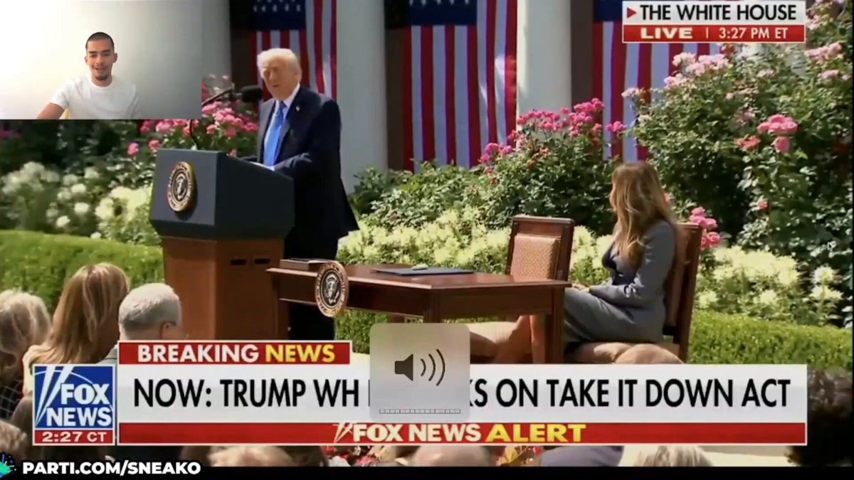 Sneako impersonates Trump after he signs Take It Down Act, criminalizing deepfake and revenge p*rn 😂